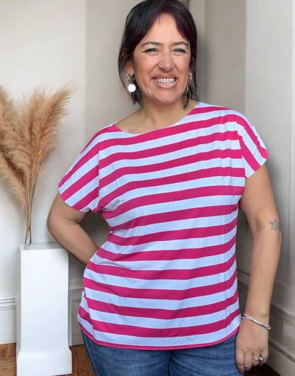T-shirt Helen riga grossa